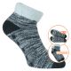 Kurze Cosy Socken Superflausch anthrazit-melange mit ABS Noppen Camano - 1 Paar Thumbnail
