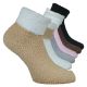 Flauschig weiche und wärmende Kuschel Wellness Socken mit Umschlag dezente Farben Thumbnail
