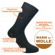 Warme kuschelige schwarze Merino- und Kaschmir Wolle Luxus Socken Thumbnail
