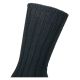 Warme kuschelige schwarze Merino- und Kaschmir Wolle Luxus Socken