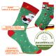 Kuschelige Weihnachtssocken mit lustigem Weihnachtsmann-Motiv und Biobaumwolle