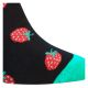 Witzig bunte Motivsocken Erdbeer Frucht Design mit viel Baumwolle