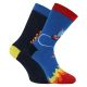 Lustige farbenfrohe FEUERWEHR Motiv Socken mit viel Baumwolle Thumbnail