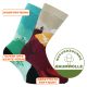 Fröhlich-bunte Motivsocken BERGGLÜCK Wanderer und Bergsteiger Socken mit Baumwolle Thumbnail