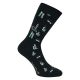 Schwarze Motiv Socken mit lustigen LABOR Utensilien Mikroskop Reagenzglas Thumbnail