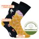 Phantastisches Eiscreme Design Motiv Socken mit naturgesunder Baumwolle Thumbnail