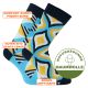 Farbenfrohe Motiv Muster Socken geometrische Formen mit viel Baumwolle Thumbnail