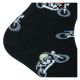 Schwarze lässige Biker Motorrad Motiv Socken mit Reifenspuren und Motorrädern viel Baumwolle