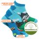 Farbenfrohe lustige CAMPING Sneaker Motiv Socken mit Komfortbündchen Thumbnail