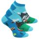 Farbenfrohe lustige CAMPING Sneaker Motiv Socken mit Komfortbündchen