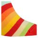 Lustige Sneakers Socken mit Regenbogen Streifen Ringelsocken - 2 Paar