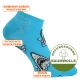 Blaue CRAZY HAI Motiv Sneaker Socken mit viel Baumwolle und Komfortbund Thumbnail