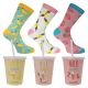 Lustige Socken Milchshake im Geschenk-Becher - 1 Paar Thumbnail