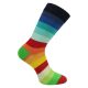 Lustige Socken mit Regenbogen Farben Streifen - 2 Paar Thumbnail