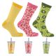 Lustige Socken mit Smoothie Motiv in einem Smoothie-Becher Thumbnail