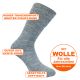 Herren Merino Wollsocken ohne Gummidruck komfortabel & bequem grau-melange Thumbnail