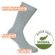 Butterweiche Modal-Socken hell-grau-melange ohne Gummidruck