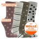 Griffige Damen Wollsocken im Retro-Look mit schönen Mustern für robustes Schuhwerk Thumbnail