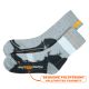 Atmungsaktive Outdoor Trekking Socken mit stoßdämpfender Sohle und Wolle grau
