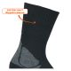 Atmungsaktive Outdoor Trekking Socken mit stoßdämpfender Sohle und Wolle schwarz