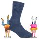 Kinder Crew Sport Socken PUMA mit Vollfrotteesohle blau-melange-mix