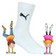 Puma Kinder u. Teenager Crew Sport Socken mit Frotteesohle - weiß