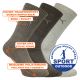 Bequeme Puma Sport-Socken mit weicher Frottee-Fußbettpolsterung braun-beige-mix Thumbnail
