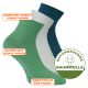 Kurzsocken Quarter-Socks von Camano grün-weiß-mix Thumbnail
