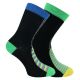 Lustiges buntes Reißverschluß-Design auf schwarzen Socken mit viel Baumwolle Thumbnail