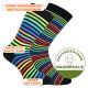 Ringel-Socken aus Baumwolle buntes Regenbogen-Farbenspektakel Thumbnail