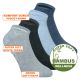 Samtweiche Bambus Wellness Sneaker-Socken ohne Gummidruck melange-mix Thumbnail