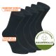Schwarze Comfort-Damensocken ohne Gummibund aus Baumwolle Thumbnail
