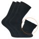 Warme dicke Terry Boot Socks Vollfrottee Stiefelsocken mit viel Baumwolle schwarz Thumbnail