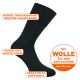 Bequem-komfortable schwarze Herren Merino Wolle Socken ohne Gummidruck Thumbnail