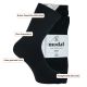 Butterweiche schwarze Modal-Socken ohne Gummidruck
