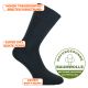 Recycling-Polyester Socken mit GOTS Bio-Baumwolle schwarz Thumbnail