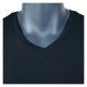 Schwarze T-Shirts aus 100% nachhaltiger Baumwolle V-Ausschnitt CAMANO - 2 Stück