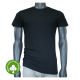 Schwarze T-Shirts rundhals aus 100% nachhaltiger Baumwolle CAMANO - 2 Stück Thumbnail