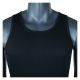 Schwarze Tank Top Muskelshirts Unterhemden mit 100% nachhaltiger Baumwolle rundhals CAMANO - 2 Stück