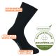 Schwarze Wellness Baumwollsocken mit antibakterieller Ausrüstung Thumbnail