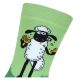 Shaun das Schaf Socken aus Bio-Baumwolle in grün Schaf mit Keks