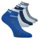 Skechers Sport Sneakersocken atmungsaktiv optimierte Passform grau-blau-weiß