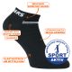 Skechers Sport Sneakersocken atmungsaktiv optimierte Passform schwarz