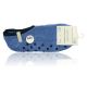 Sneaker Kuschelsocken Flausch blau marine mit ABS Noppen Camano - 2 Paar