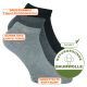 Baumwoll-Sneaker-Socken ohne Gummi Druck grau mix camano Thumbnail