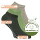 Sneakersocken dunkel-oliv-melange-mix von Camano ohne Gummidruck Thumbnail