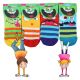 Lustige bunte Sneakersocken für Kinder mit crazy Monstergesicht mit viel Baumwolle Thumbnail
