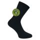 Schwarze Socken für Damen und Herren -save the world- GOTS Bio Baumwolle Thumbnail