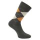 Socken mit Argyle Karo Muster Camano ohne Gummidruck herbstliche Erdtöne - 2 Paar