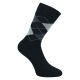 Socken mit Argyle Karo Muster grau Camano ohne Gummidruck - 2 Paar